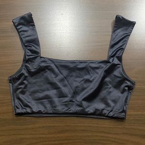 Skims stretch satin square neck bra